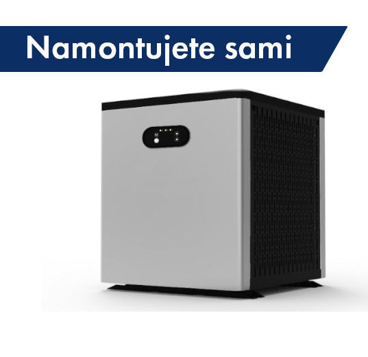 Tepelné čerpadlo pro ohřev bazénu nebo topení 4kW Reversible od -5°C, vodu vyhřeje až do 60°C.