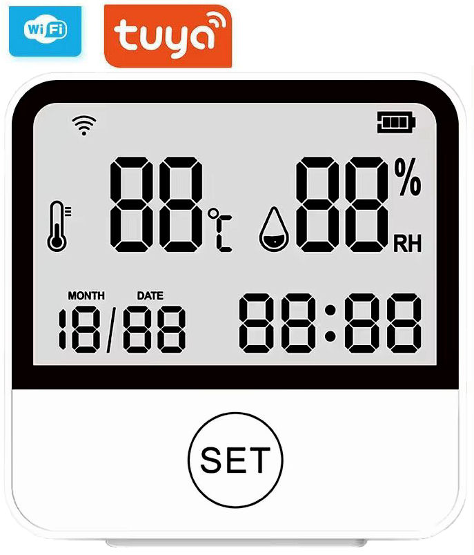 WiFI teploměr a vlhkoměr Tuya THS1