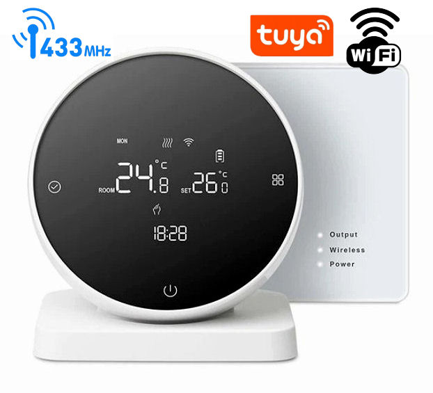 Termostat bezdrátový programovatelný týdenní s WIFI HT-07RF-W