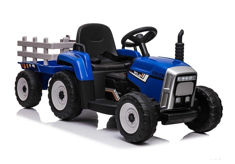 Elektrický traktor s přívěsem
