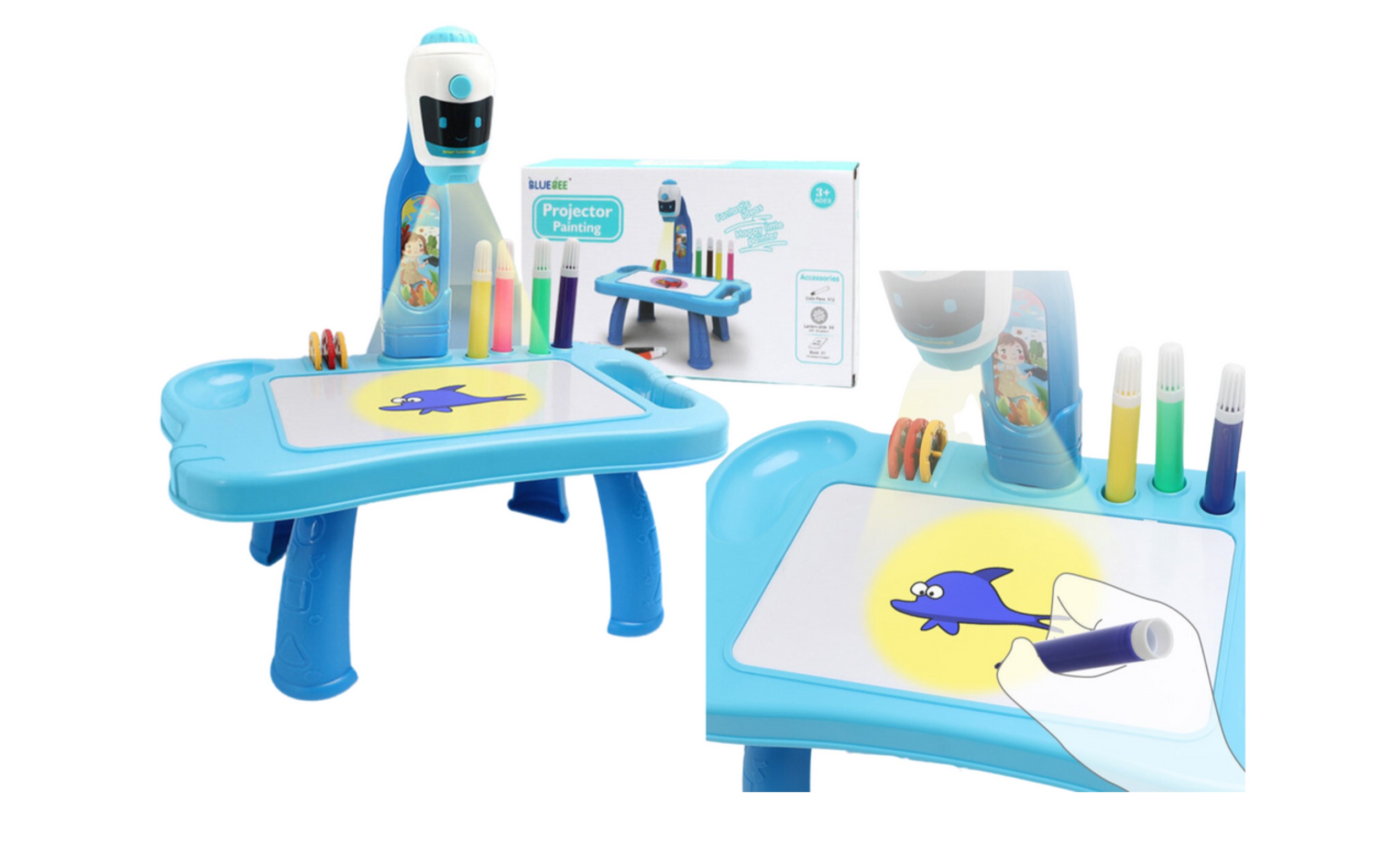 MINI Kreslící stolek s projektorem 2v1