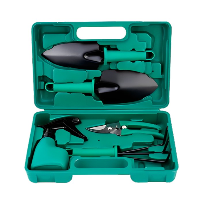 Zahradnická sada v kufříku.