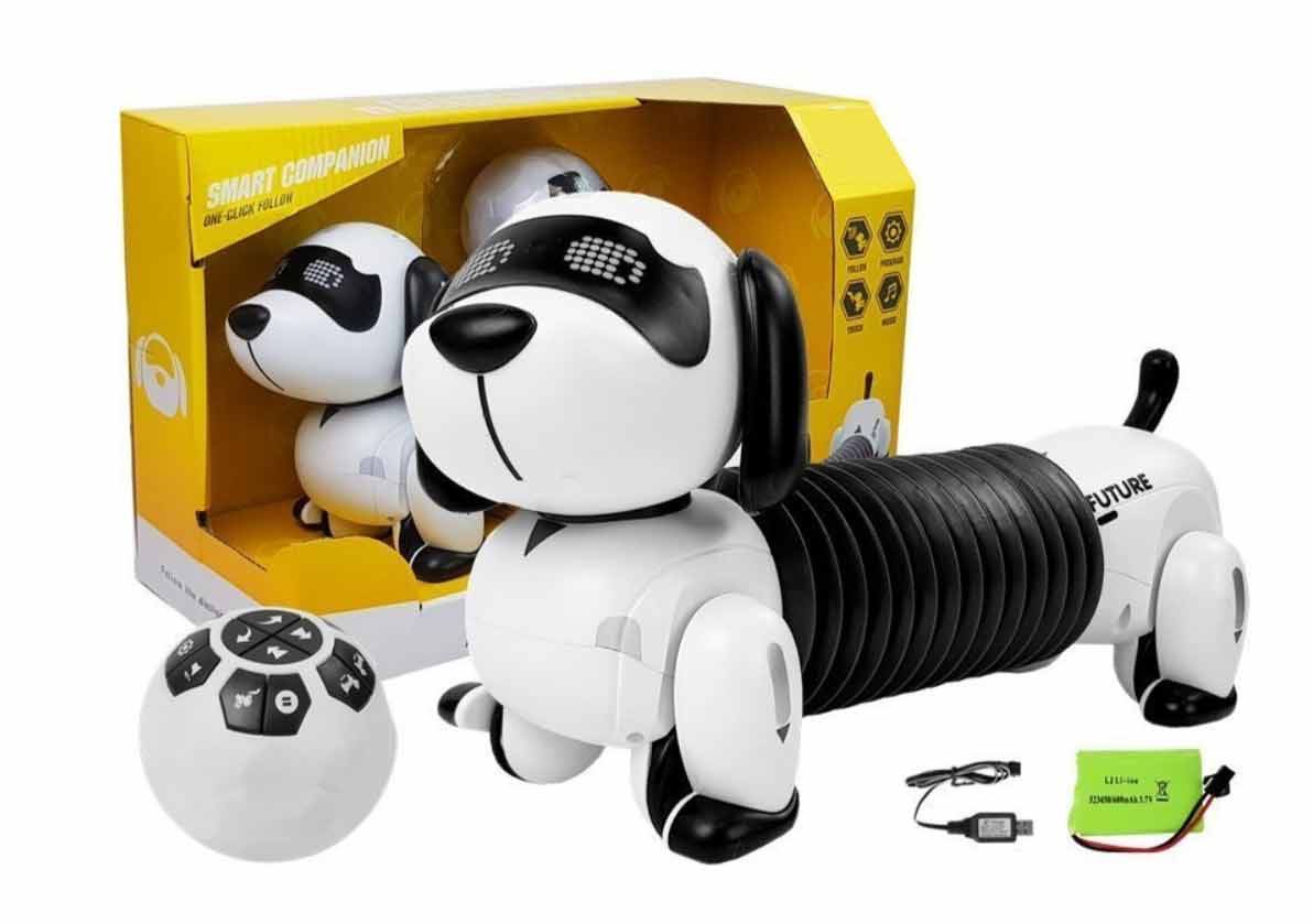 \\\\robotický pejsek se zvuky, hudbou a funkcí sledování