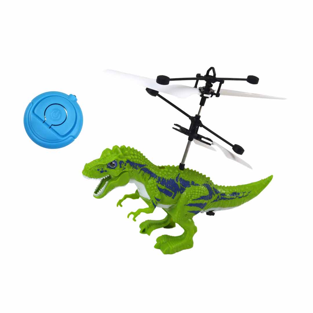 Létající dinosaurus – ručně ovládaný vrtulníček (zelený)