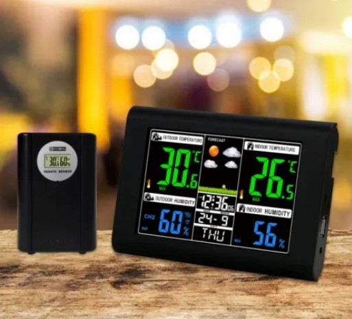 Meteorologická stanice s barevným LC displejem