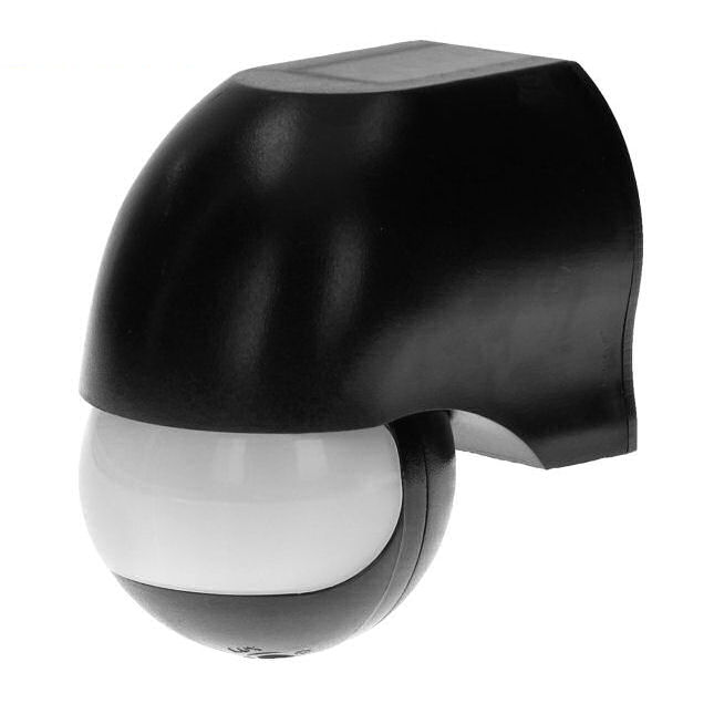 Pohybové PIR čidlo infraspínač pohybu Hütermann 205-MINI černé