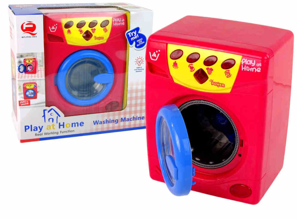 Interaktivní Dětská Pračka Hutermann s Funkcí Vody, Zvukem a Otevíracím Bubnem.