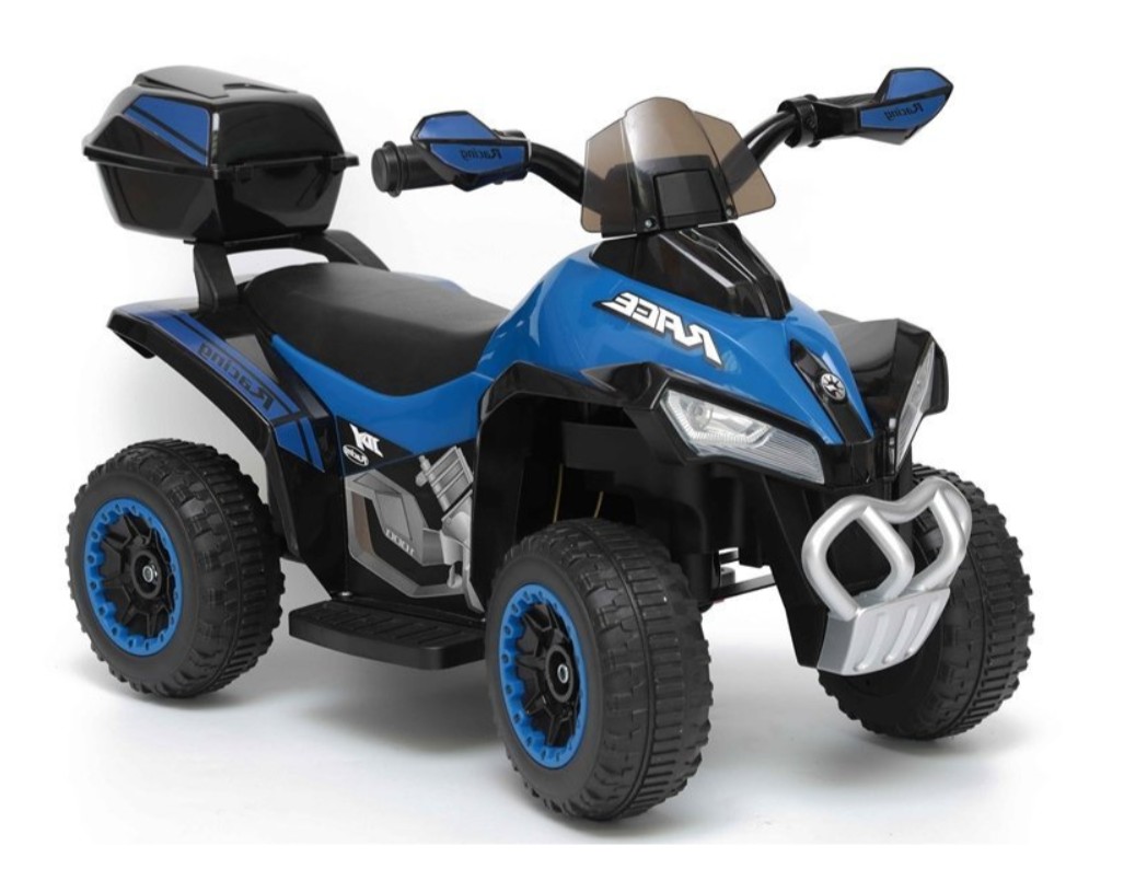 Elektrická čtyřkolka - modrá