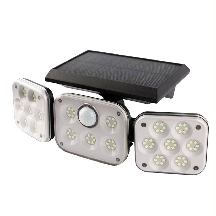 Solární LED lampa 3-modulová s pohybovým čidlem